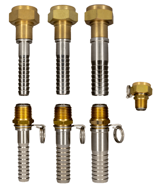 Brass adapters(transparent)