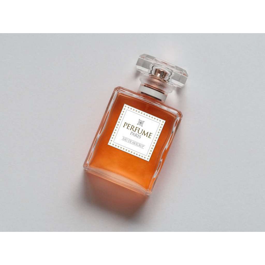 Free-Scent-Perfume-Bottle-Mockup-PSD-orange