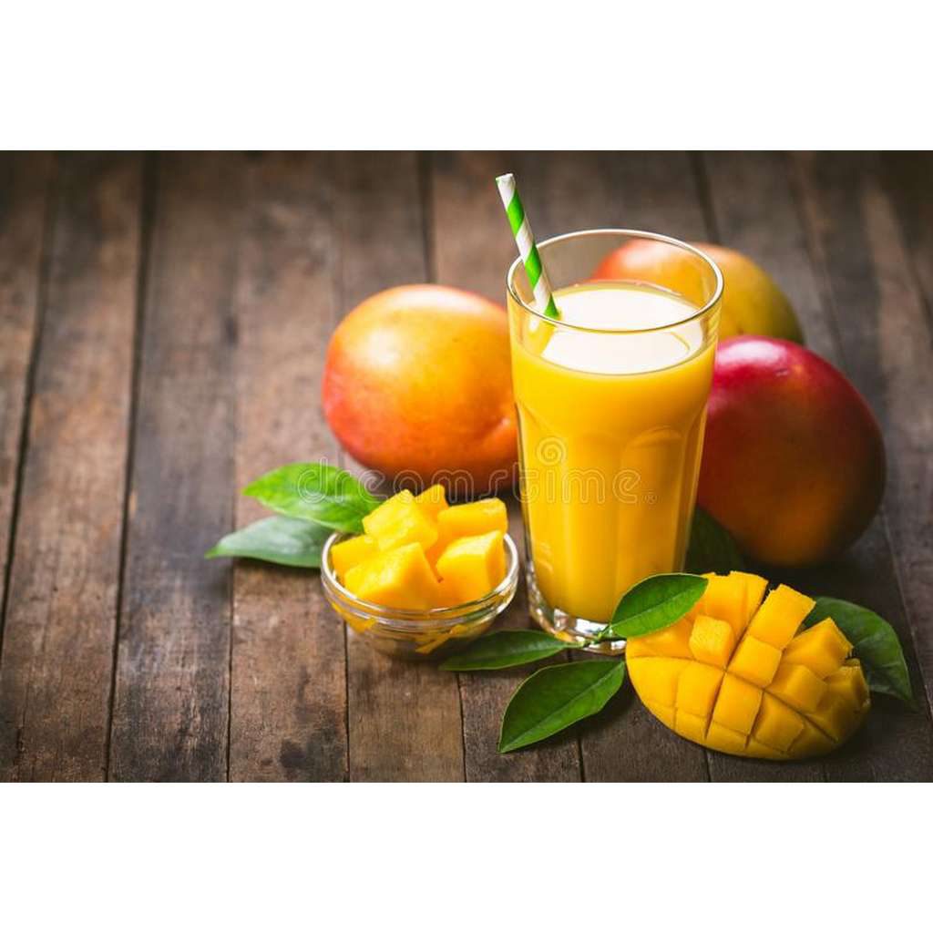 mango-juice-glass-mango-juice-glass-straw-wooden-table-108531678