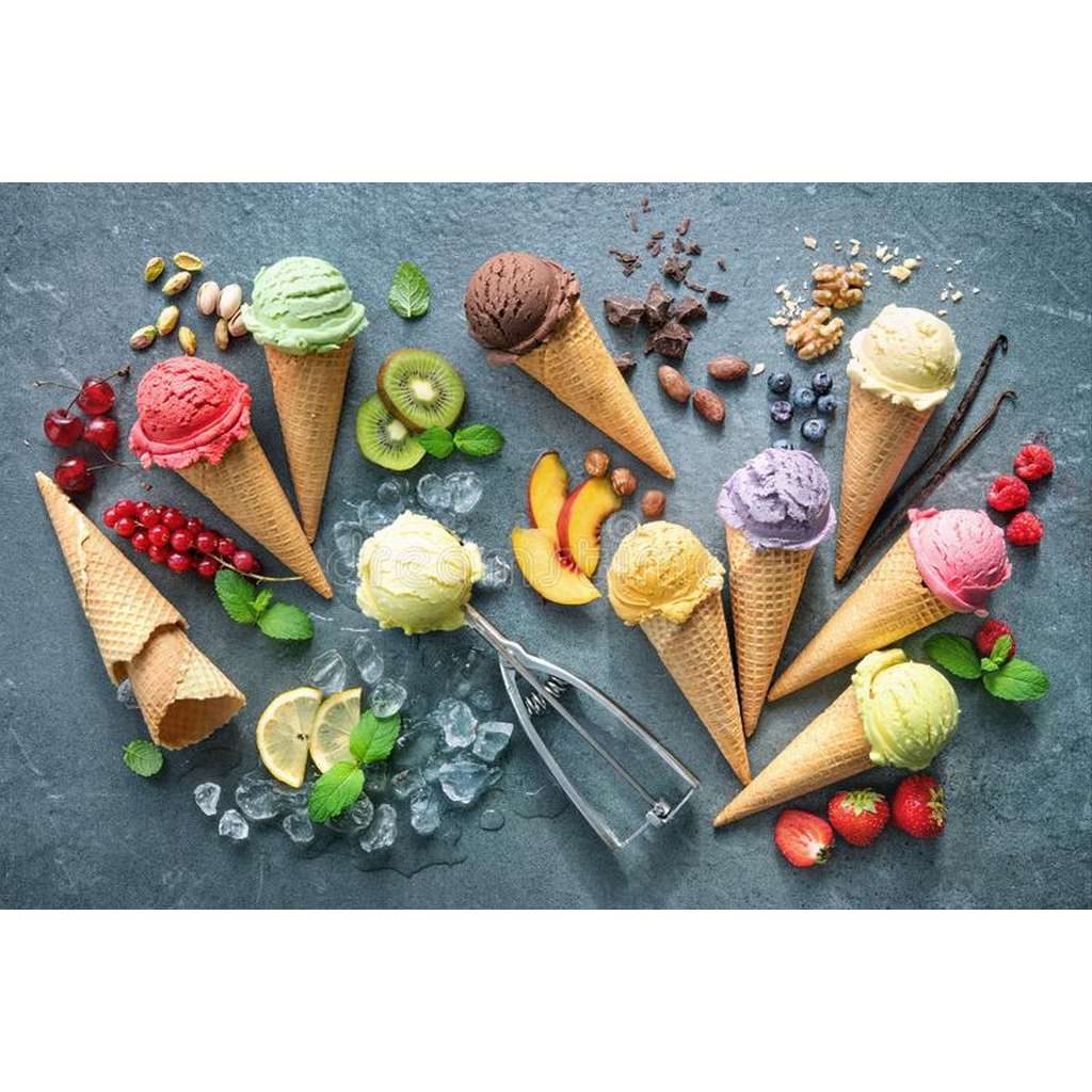 various-varieties-ice-cream-cones-various-varieties-ice-cream-cones-mint-blueberry-strawberry-pistachio-cherry-158155767