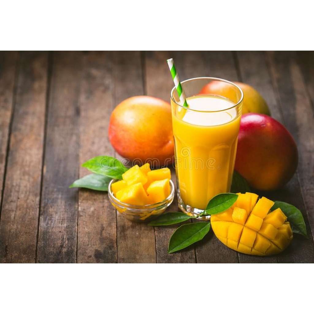 mango-juice-glass-mango-juice-glass-straw-wooden-table-108531678